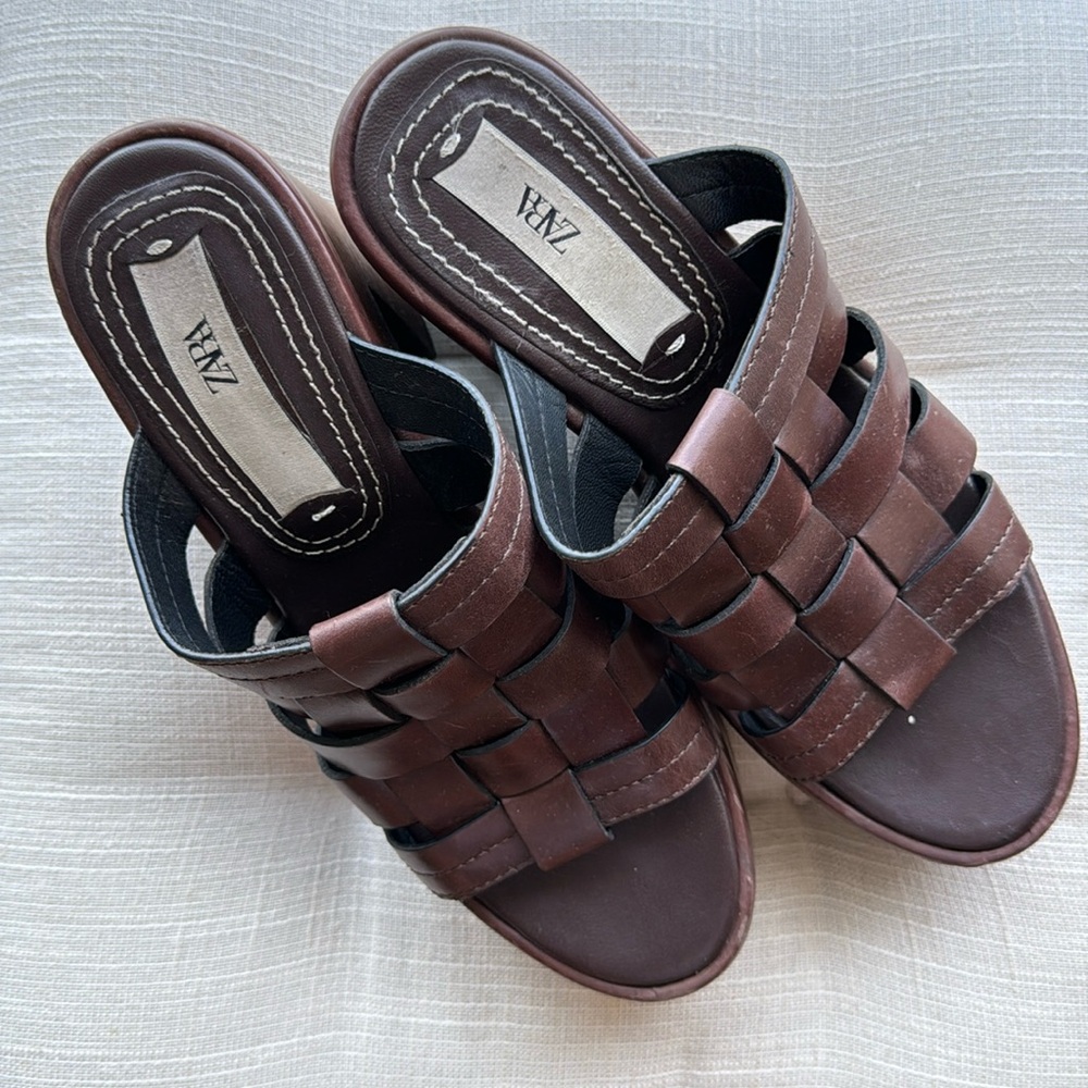 Zara Wooden Wedges - Picture 4 of 7